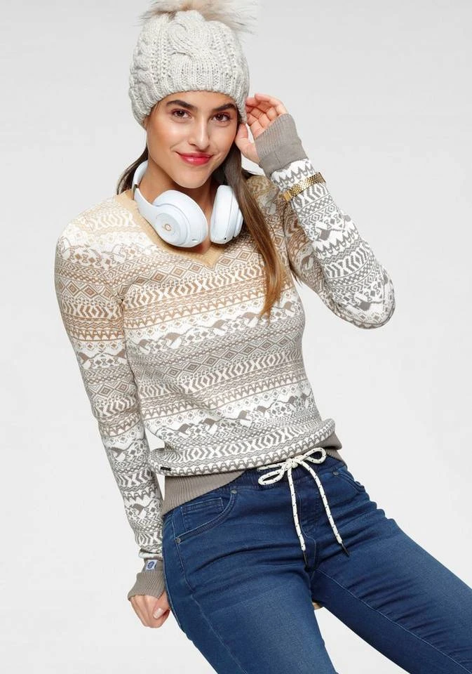 003055f5-2685-59fe-871a-e24a418472cf.jpg KangaROOS Jacquardpullover im Norweger-Muster mit kleinen Kängurus Offwhite-taupe-gemustert, Marine-hellblau -KANGAROOS Verkäufe 003055f5 2685 59fe 871a e24a418472cf