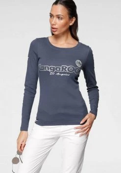 KangaROOS Langarmshirt mit Druck und Streifen am Ärmel Weiß-bedruckt-blau, Schwarz-bedruckt-silberfarben-weiß, Blau-bedruckt-weiß-silberfarben 9 KangaROOS Langarmshirt mit Druck und Streifen am Ärmel Weiß-bedruckt-blau, Schwarz-bedruckt-silberfarben-weiß, Blau-bedruckt-weiß-silberfarben -KANGAROOS Verkäufe 02227504 7dd3 5a72 944f d1e921b26ce9