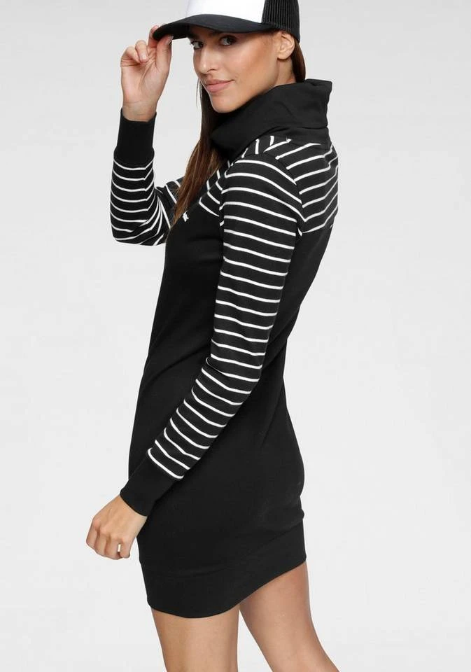 KangaROOS Sweatkleid mit gestreiftem Schulter- und Ärmelbereich 4 KangaROOS Sweatkleid mit gestreiftem Schulter- und Ärmelbereich – Bild 2