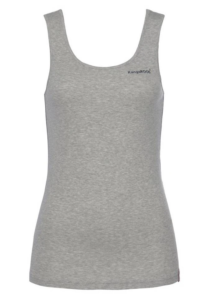 09e31bfe-e8e0-5339-88b2-1cf08e1c9a8c.jpg KangaROOS Ripptanktop im Doppelpack - 1x uni + 1x bedruckt Marine-weiß, Weiß-marine, Himbeere-hellgrau-meliert -KANGAROOS Verkäufe 09e31bfe e8e0 5339 88b2 1cf08e1c9a8c