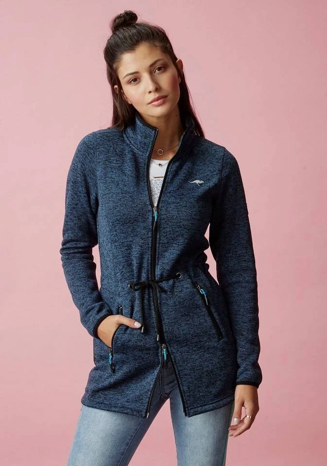 KangaROOS Strickfleecejacke mit Stehkragen und 2-Wege-Reißverschluss 3 KangaROOS Strickfleecejacke mit Stehkragen und 2-Wege-Reißverschluss
