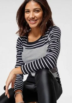 KangaROOS Langarmshirt in tollem Color-Blocking-Design Schwarz-grau, Marine-weiß-lachs -KANGAROOS Verkäufe 0c324a80 dde0 530b 8c2e 0cb474457a5a