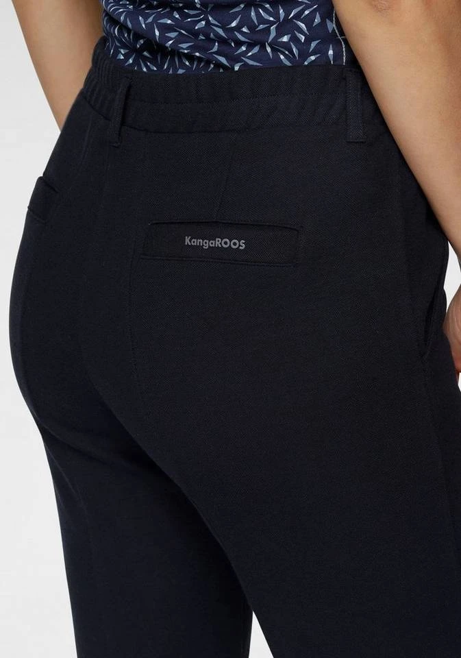 KangaROOS Bundfaltenhose mit Aufschlag am Saum Schwarz, Marine 6 KangaROOS Bundfaltenhose mit Aufschlag am Saum Schwarz, Marine – Bild 4