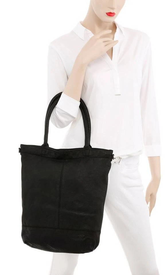 KangaROOS Shopper »Amber«, aus Leder mit abnehmbarer Reißverschluss-Tasche Orange, Grau, Schwarz, Dunkelgrün 4 KangaROOS Shopper »Amber«, aus Leder mit abnehmbarer Reißverschluss-Tasche Orange, Grau, Schwarz, Dunkelgrün – Bild 2