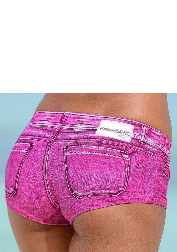 KangaROOS Bikini-Hotpants »Patty«, in angesagter Jeans-Optik Pink, Schwarz 3 KangaROOS Bikini-Hotpants »Patty«, in angesagter Jeans-Optik Pink, Schwarz