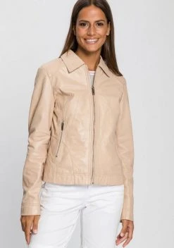KangaROOS Lederjacke im schlichtem Hemdkragen und Reißverschlüssen - NEUE KOLLEKTION Rosa, Taupe, Schwarz -KANGAROOS Verkäufe 12e0d438 e572 5b29 b72e d5e48be7c6f0
