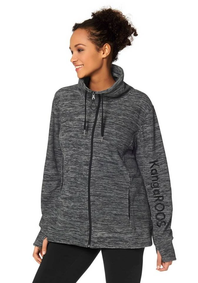 KangaROOS Fleecejacke »FLEECEJACKE« Große Größen Marine (Fleecejacke aus nachhaltigem Material), Anthrazit (Fleecejacke aus nachhaltigem Material), Anthrazit, Marine 13 KangaROOS Fleecejacke »FLEECEJACKE« Große Größen Marine (Fleecejacke aus nachhaltigem Material), Anthrazit (Fleecejacke aus nachhaltigem Material), Anthrazit, Marine – Bild 11