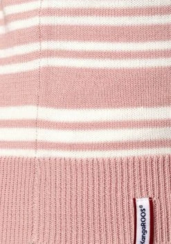 KangaROOS Rundhalspullover mit minimalistischer Rollkante und modischen Streifen-Design - NEUE KOLLEKTION Rosa-wei&szlig;, Grau-wei&szlig; -KANGAROOS Verkäufe 15f9acbb 7487 5197 b5e3 d0e836b8b855