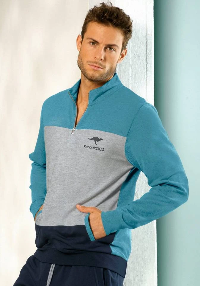 16b20c9f-adf2-5aa4-86ba-3df8feadc87e.jpg KangaROOS Sweatshirt mit Stehkragen und kurzem Reißverschluss Petrol-grau-meliert-navy, Grau-meliert-weiß-navy -KANGAROOS Verkäufe 16b20c9f adf2 5aa4 86ba 3df8feadc87e