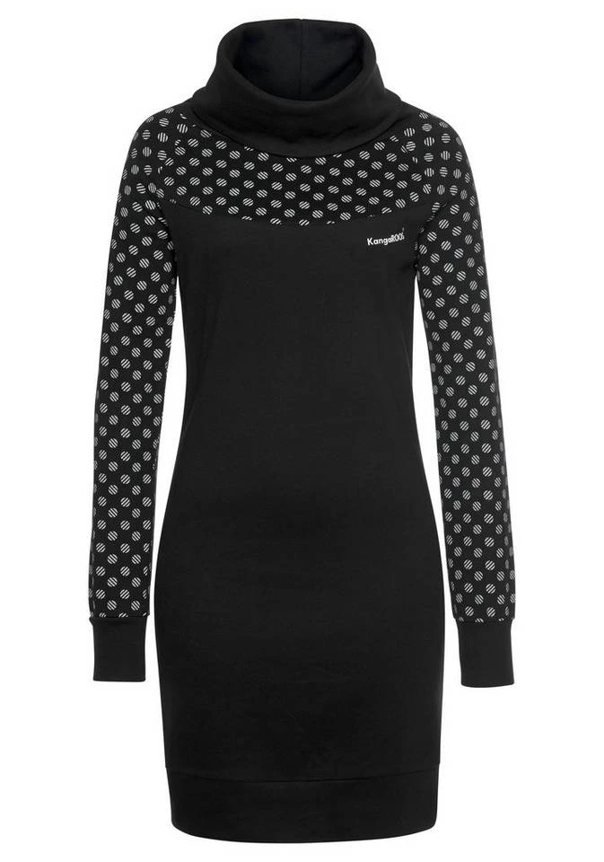 19d8c47a-8720-5a1c-b447-02f395573fee.jpg KangaROOS Sweatkleid mit Print im Schulter- und Ärmelbereich Marine-weiß-gemustert, Schwarz-weiß-gemustert -KANGAROOS Verkäufe 19d8c47a 8720 5a1c b447 02f395573fee
