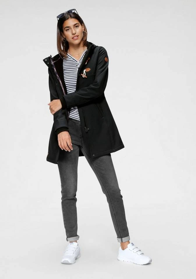 KangaROOS Softshelljacke mit trendigen Zierknöpfen Graublau, Schwarz 9 KangaROOS Softshelljacke mit trendigen Zierknöpfen Graublau, Schwarz – Bild 7