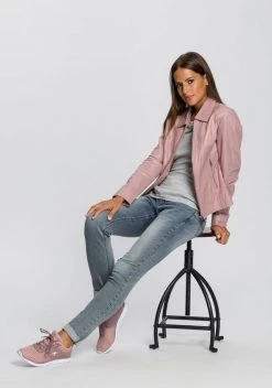 KangaROOS Lederjacke im schlichtem Hemdkragen und Reißverschlüssen - NEUE KOLLEKTION Rosa, Taupe, Schwarz -KANGAROOS Verkäufe 1dc964ed c855 525e b30d 3bd837e9b901 1