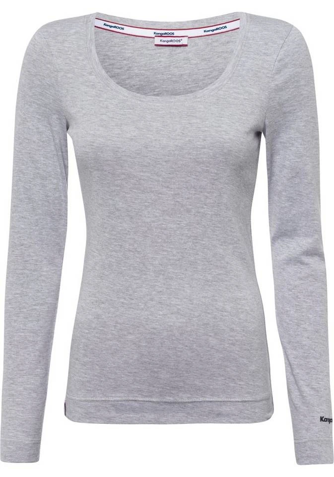 1f672bbe-89dc-5db1-9f1a-7b222d5d722b.jpg KangaROOS Langarmshirt (Packung, 2er-Pack) im Doppelpack 1x uni + 1x bedruckt - NEUE KOLLEKTION Weiß-schwarz, Marine-hellgrau-meliert -KANGAROOS Verkäufe 1f672bbe 89dc 5db1 9f1a 7b222d5d722b