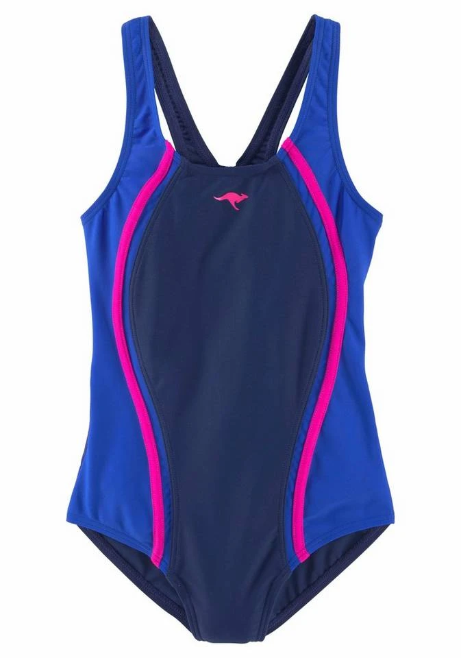 20150085.jpg KangaROOS Badeanzug, mit Ringerrücken Marine-türkis, Schwarz, Marine -KANGAROOS Verkäufe 20150085