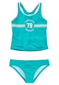 KangaROOS Tankini »Sporty« mit sportlichem Frontdruck Türkis, Schwarz, Pink -KANGAROOS Verkäufe 20757521