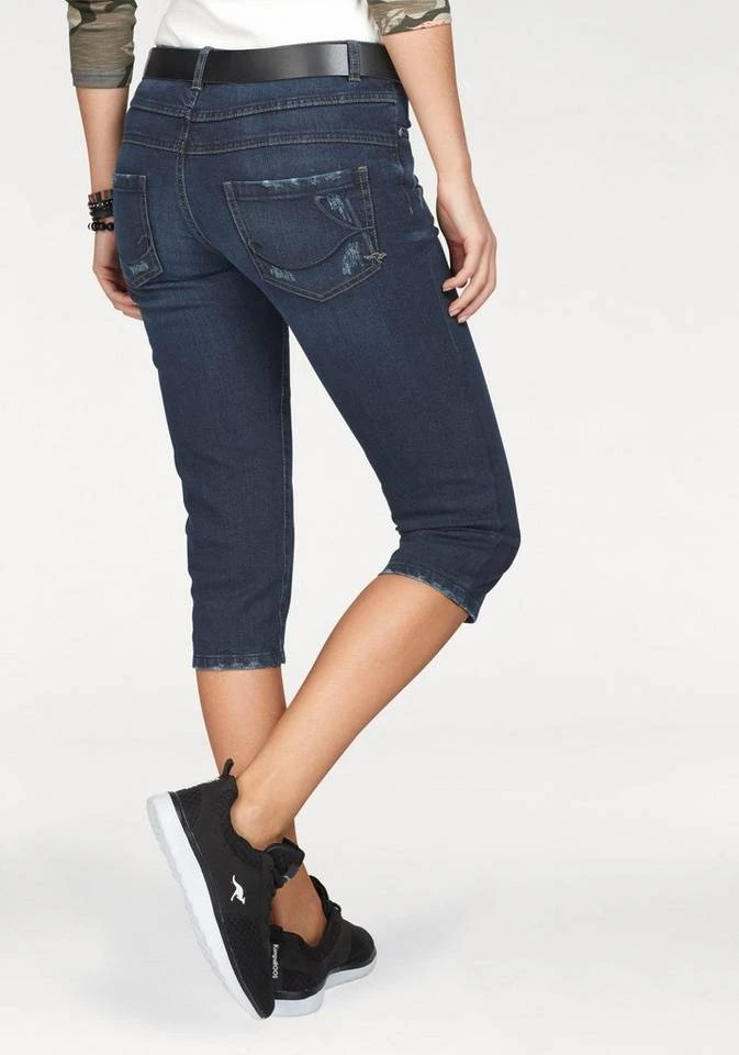 KangaROOS Caprijeans in 7/8 Länge mit destroyed Details Darkblue-used, Blau-denim 4 KangaROOS Caprijeans in 7/8 Länge mit destroyed Details Darkblue-used, Blau-denim – Bild 2