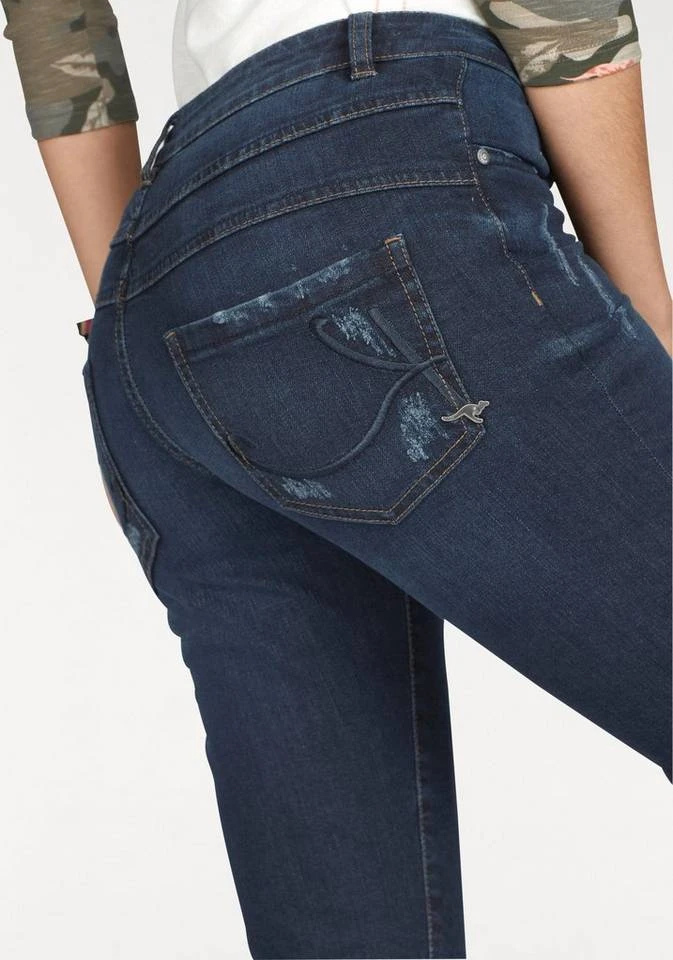 KangaROOS Caprijeans in 7/8 Länge mit destroyed Details Darkblue-used, Blau-denim 5 KangaROOS Caprijeans in 7/8 Länge mit destroyed Details Darkblue-used, Blau-denim – Bild 3