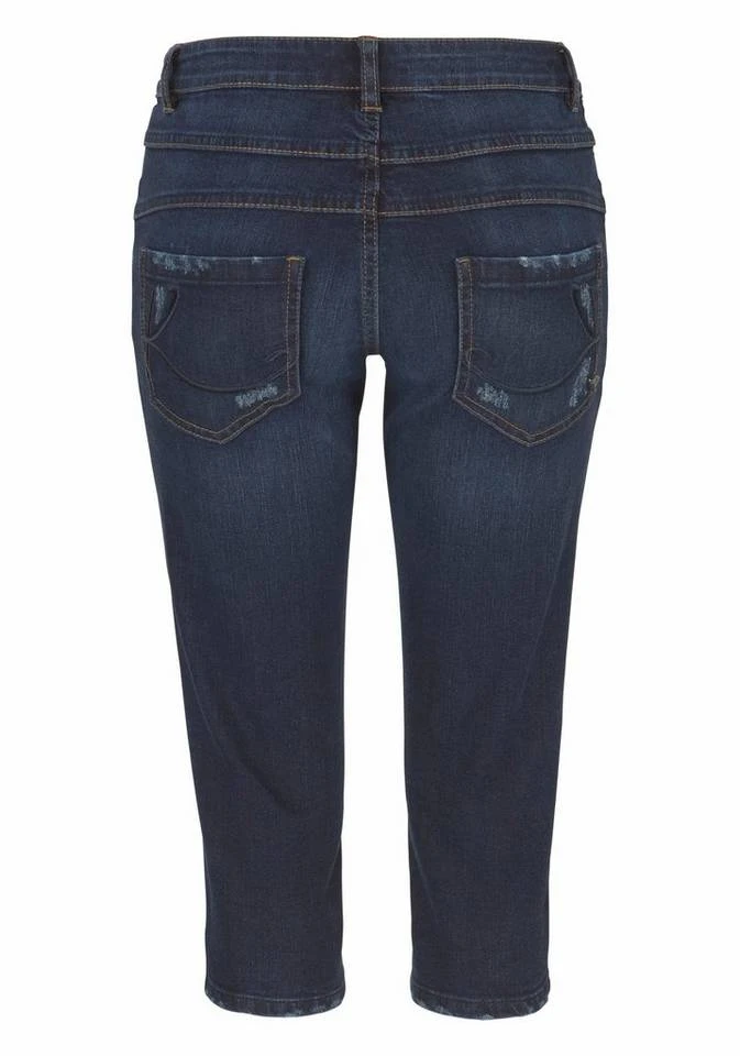 KangaROOS Caprijeans in 7/8 Länge mit destroyed Details Darkblue-used, Blau-denim 8 KangaROOS Caprijeans in 7/8 Länge mit destroyed Details Darkblue-used, Blau-denim – Bild 6