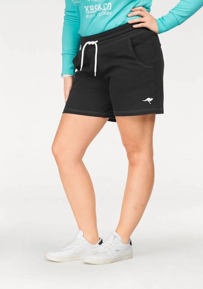 22729811.jpg KangaROOS Sweatshorts mit kontrastfarbener Kordel und kleinem Label-Print Hellgrau-meliert, Himbeere, Marine, Weiß -KANGAROOS Verkäufe 22729811