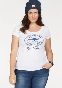 KangaROOS T-Shirt mit großem Retro Label-Druck vorne Weiß, Schwarz, Türkis, Marine 13 KangaROOS T-Shirt mit großem Retro Label-Druck vorne Weiß, Schwarz, Türkis, Marine -KANGAROOS Verkäufe 22730708