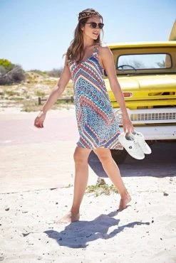 KangaROOS Sommerkleid im Festival Look, ausgestellter A-Form, mit Zierbändern hinten -KANGAROOS Verkäufe 23235809