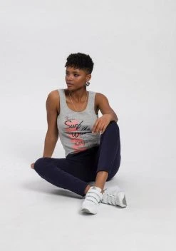 KangaROOS Tanktop mit "surf-life" Logo-Druck - NEUE KOLLEKTION Wei&szlig;, Marine, Hellgrau-meliert -KANGAROOS Verkäufe 244924a5 7721 573a 8b8e 8a5673069d70