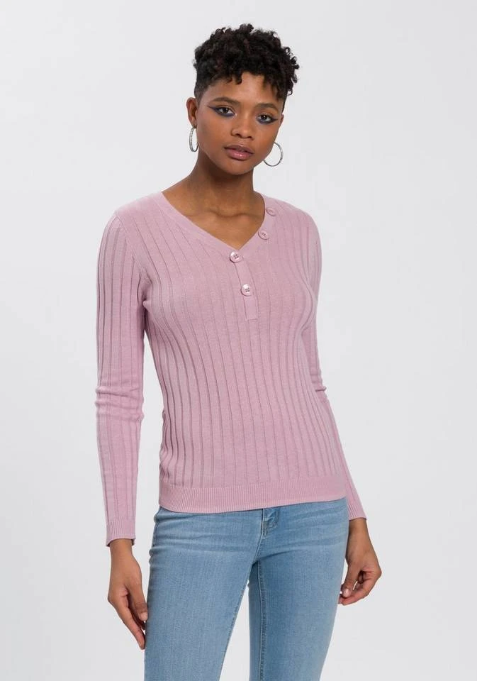 25222779-c964-5f7b-b8fb-7cac9130d8c8.jpg KangaROOS Strickpullover mit Knöpfen in gestreift und uni Rosa, Marine, Graublau -KANGAROOS Verkäufe 25222779 c964 5f7b b8fb 7cac9130d8c8