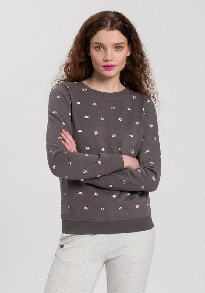 KangaROOS Sweatshirt mit Wording-Druck auf dem Rücken & Allover-Druck - NEUE KOLLEKTION Anthrazit-meliert, Beige-meliert 3 KangaROOS Sweatshirt mit Wording-Druck auf dem Rücken & Allover-Druck - NEUE KOLLEKTION Anthrazit-meliert, Beige-meliert