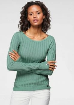 KangaROOS Rundhalspullover in vielen verschiedenen Farben - NEUE KOLLEKTION Graugr&uuml;n, Marine, Rostbraun, Schwarz