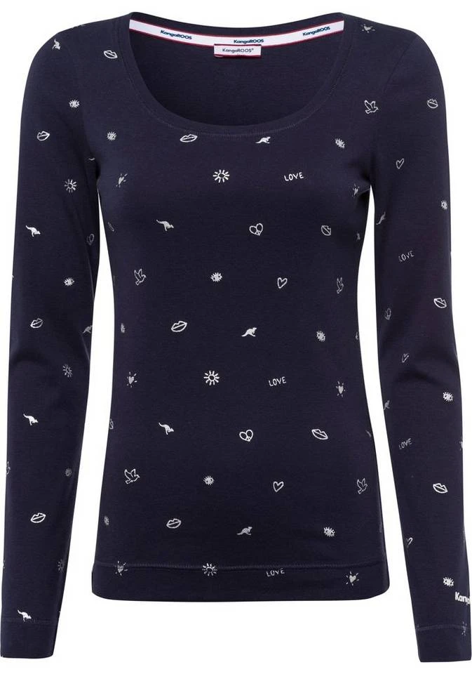 25b87010-1f46-5079-aa09-1bbeba9cbfdb.jpg KangaROOS Langarmshirt (Packung, 2er-Pack) im Doppelpack 1x uni + 1x bedruckt - NEUE KOLLEKTION Weiß-schwarz, Marine-hellgrau-meliert -KANGAROOS Verkäufe 25b87010 1f46 5079 aa09 1bbeba9cbfdb