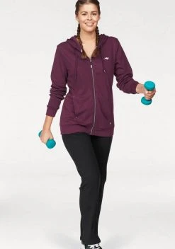 KangaROOS Jogginganzug (Set, 2-tlg), Große Größen Marine, Aubergine-schwarz