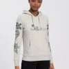 KangaROOS Hoodie mit tollem Floral-Print - NEUE KOLLEKTION Ecru-meliert, Graublau
