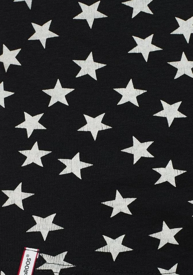 26892721.jpg KangaROOS T-Shirt mit Sternen bedruckt Rosa-weiß, Schwarz-weiß, Hellgrau-meliert-weiß -KANGAROOS Verkäufe 26892721