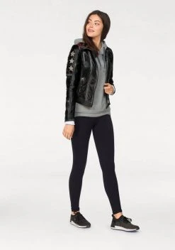 KangaROOS Bikerjacke mit vielen Ösen, Zippern und aufgenähten Sternen Black-used, Blue-used 17 KangaROOS Bikerjacke mit vielen Ösen, Zippern und aufgenähten Sternen Black-used, Blue-used -KANGAROOS Verkäufe 26923181