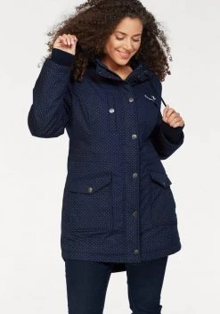 KangaROOS Funktionsparka im modischen Pünktchen-Print Bordeaux-mauve-gepunktet, Marine-wei&szlig;-gepunktet, Khaki-grau-gepunktet, Schwarz-wei&szlig;-gepunktet -KANGAROOS Verkäufe 27421912