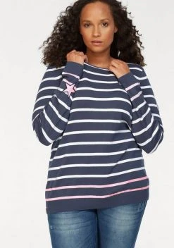 KangaROOS Streifenpullover mit kontrastfarbigen, aufgenähten Sternen Schwarz-grau-wollweiß-gestreift, Blau-weiß-rosa-gestreift, Wollweiß-blau-hellpink-gestreift 11 KangaROOS Streifenpullover mit kontrastfarbigen, aufgenähten Sternen Schwarz-grau-wollweiß-gestreift, Blau-weiß-rosa-gestreift, Wollweiß-blau-hellpink-gestreift -KANGAROOS Verkäufe 27423773