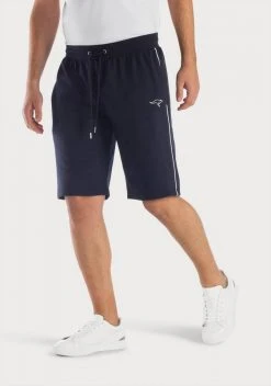 KangaROOS Relaxshorts mit kleinem Logodruck Schwarz, Navy