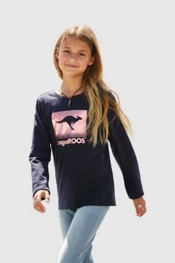 KangaROOS Langarmshirt mit Foliendruck