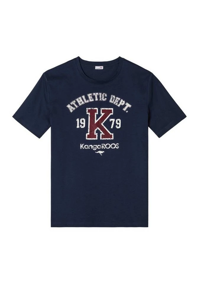 KangaROOS T-Shirt »Homewear« mit großem Druck vorn Navy, Grau-meliert, Bordeaux 4 KangaROOS T-Shirt »Homewear« mit großem Druck vorn Navy, Grau-meliert, Bordeaux – Bild 2