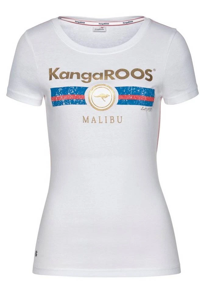 KangaROOS T-Shirt mit Label Metallic Print Hellgrau-meliert, Türkis, Schwarz, Marine 7 KangaROOS T-Shirt mit Label Metallic Print Hellgrau-meliert, Türkis, Schwarz, Marine – Bild 5