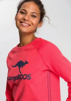 KangaROOS Sweater mit großem Label-Print vorne Hellgrau-meliert, Blau, Wei&szlig;, Schwarz -KANGAROOS Verkäufe 2a11bc74 1a30 5be2 b51f 8cccd4d874a6