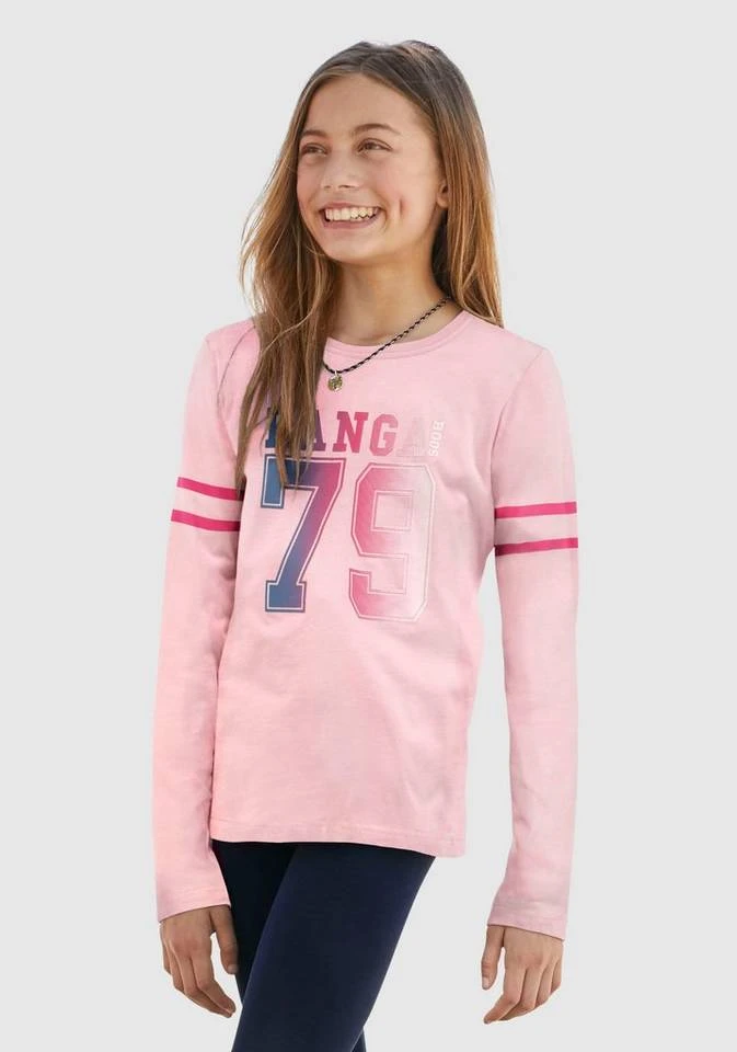 KangaROOS Langarmshirt mit gedruckten Ärmelstreifen 3 KangaROOS Langarmshirt mit gedruckten Ärmelstreifen