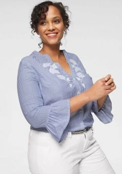 KangaROOS Hemdbluse mit Volants am Ärmel und Blumen-Stickerei vorne 11 KangaROOS Hemdbluse mit Volants am Ärmel und Blumen-Stickerei vorne -KANGAROOS Verkäufe 30207804