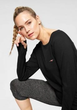 KangaROOS Langarmshirt Große Größen Schwarz, Petrol -KANGAROOS Verkäufe 30250112