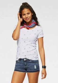 KangaROOS T-Shirt mit Anker, Schiffchen oder Reh-Print Hellgrau-meliert, Marine, Rost, Schwarz 30 KangaROOS T-Shirt mit Anker, Schiffchen oder Reh-Print Hellgrau-meliert, Marine, Rost, Schwarz -KANGAROOS Verkäufe 30551395