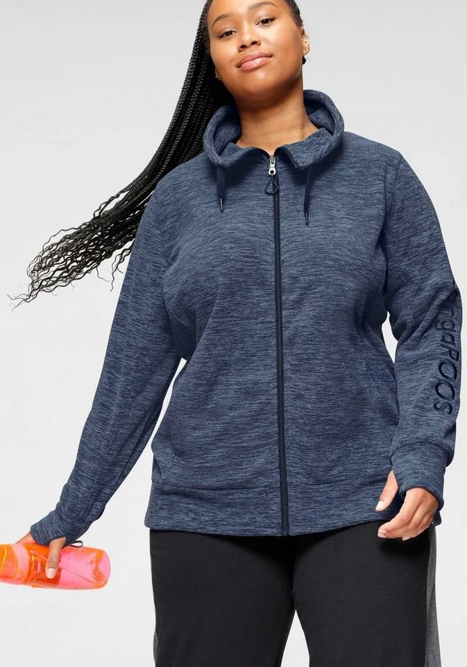 KangaROOS Fleecejacke »FLEECEJACKE« Große Größen Marine (Fleecejacke aus nachhaltigem Material), Anthrazit (Fleecejacke aus nachhaltigem Material), Anthrazit, Marine 27 KangaROOS Fleecejacke »FLEECEJACKE« Große Größen Marine (Fleecejacke aus nachhaltigem Material), Anthrazit (Fleecejacke aus nachhaltigem Material), Anthrazit, Marine – Bild 25