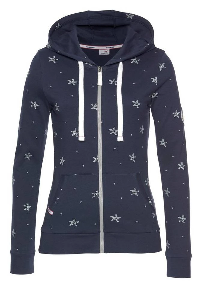 KangaROOS Sweatjacke mit maritimem Seestern Alloverprint 7 KangaROOS Sweatjacke mit maritimem Seestern Alloverprint – Bild 5