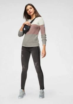 KangaROOS Rundhalspullover aus Loop-Garn im besonderen Blockstreifen -KANGAROOS Verkäufe 30768502