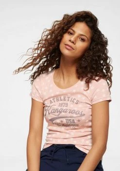 KangaROOS T-Shirt mit Sternen bedruckt Rosa-weiß, Schwarz-weiß, Hellgrau-meliert-weiß 15 KangaROOS T-Shirt mit Sternen bedruckt Rosa-weiß, Schwarz-weiß, Hellgrau-meliert-weiß -KANGAROOS Verkäufe 31090396