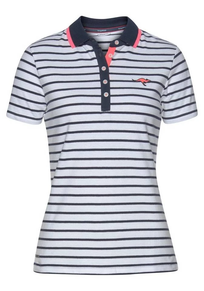 KangaROOS Poloshirt im modischem Streifen-Look mit kontrastfarbenen Details 7 KangaROOS Poloshirt im modischem Streifen-Look mit kontrastfarbenen Details – Bild 5